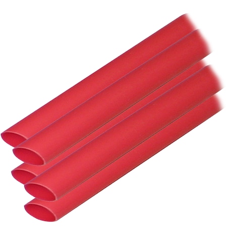 Ancor Adhesive Lined Heat Shrink Tube, 3:1 I.D. Shrink Ratio, 3/8 in I.D. Before Shrinking, Red, 12 in 304624